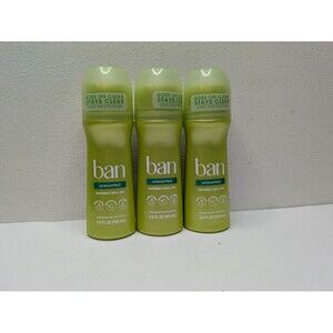 Ban Original UNSCENTED 24-hour Invisible Antiperspirant Roll-on 3.5 oz x3 Pack